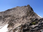 Very steep section on the east ridge of Glens Peak.