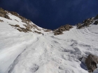Snow climbing the south gully.