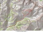 Map of our route, 10 miles round trip and 4600' elevation gain.