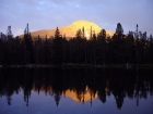 The sun setting on Yellow Peak from our campsite on Park Fork Lake.