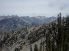 Close-up of the Sawtooths (Rakers, Blacknose, Arval's Peak) from the northern slopes of Shephard Peak.