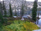 Looking down on our campsite.