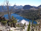 Thirtythree Lake from the ridge.