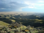 Looking down into the Treasure Valley.