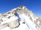 View up the south ridge of Abel Peak.