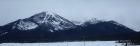 North side of Abes Armchair and Vienna Peak from the highway near Smiley Creek Lodge.