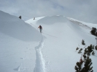 Bob shooting for the gap in the cornice.