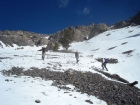 Eric, Pat, and Aaron low on the south face of Al West Peak.