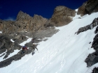 Nearing the crux of the route.