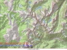 Map of our trip. Base route was 27 miles and 6400' gain, or 34.5 miles and 9550' gain with side trips.