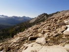 Approach to Benedict Peak, with the Rakers in the background.