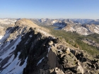 Looking back on Lake Ingeborg and the ridge to Benedict Peak.