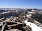 Glens Peak summit view. Spangle and Ingeborg on the left, Rakers and Benedict Peak on the right.