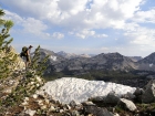 Jordan checking out the views into the Flytrip Basin from the ridge.