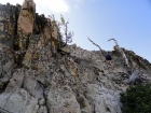 Ken on the final climb to the summit of Peak 9963'.