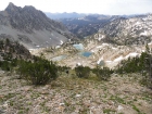 Ken descending into the middle fork of Alpine Creek.