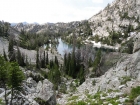 Descending to Lake 8662'.