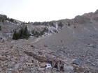 Descending into Amber Lakes Basin from the north.