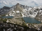 Awesome view of Peak 11272' and the Big Boulder Lakes from the ridge to the north.
