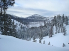 The view south towards