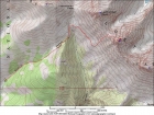 Map of the route. About 7 miles and 3900' gain round trip from the