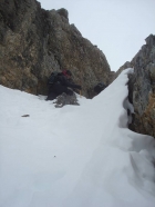 John and Sean making their way up the chimney.