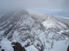 The gnarly west ridge of Mount Church, Mackay Reservoir in the background.