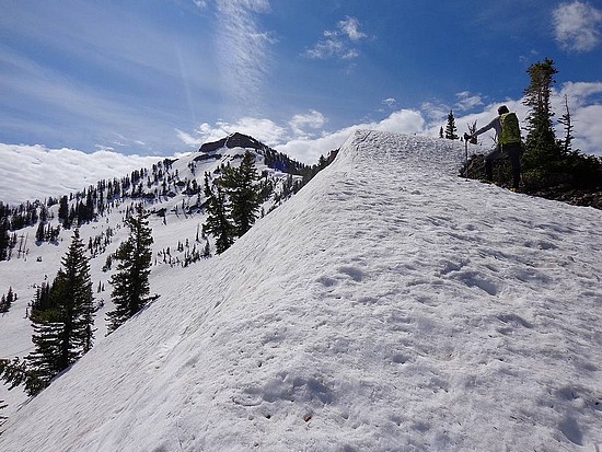 Climbing Mount Baird.