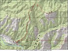 Map of the route, 7 miles and 2500' elevation gain, round trip.