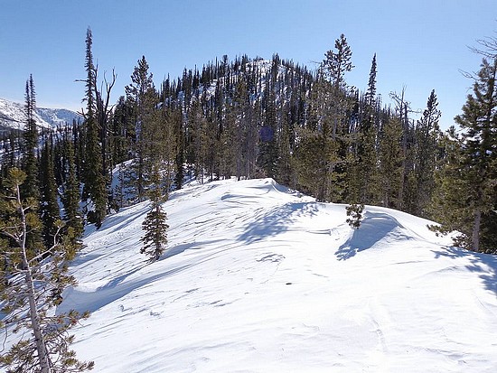 Nearing the summit of Banner Peak.