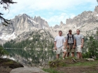 Dave, JJ, and Ken near our campsite at to Baron Lake.