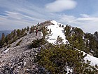 Nearing the summit of Little Bear Mountain.