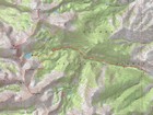 Map of the route, 24 miles and 7700' gain round trip.