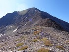 Heading up the northwest ridge of Lem Peak.