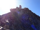 Scramble section on the northwest ridge of Lem Peak.