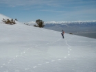 Brandon checking out the view of Borah in the background.