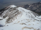 Looking back down the west ridge from the summit.