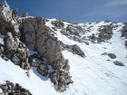 One of the west face gullies from the left most rib.