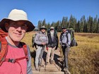 On the boardwalk, south end of Corduroy Meadows.