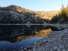 Sunrise reflection on Bernard Lake.