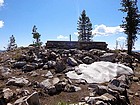 Lookout foundation on Chilcoot Peak.