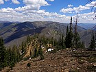 View east along the ridge from Peak 8817' (Baldy Ridge #5).