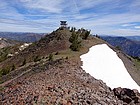 Nearing the summit of Big Baldy.