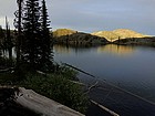 Evening sunset on Big Baldy, from Buck Lake.