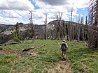 Back on the ridge near Chilcoot Pass, almost all downhill from here.