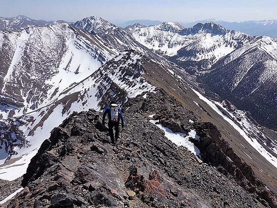 View from Big Boy Peak looking south to Shoshone John Peak