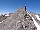 Start of the knife-edge section on the south ridge of Big Boy Peak.