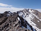 Looking back on Big Boy Peak during our ridge traverse to Shoshone John Peak.