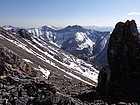 Nicholson Peak from the northwest ridge of Shoshone John Peak.