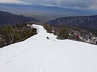 Descending the west ridge from Smoke Screen Peak.